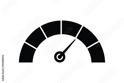 speedometer icon. Speedometer Silhouette Icon .