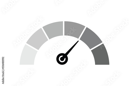 speedometer icon. Speedometer Silhouette Icon .