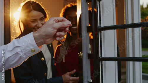 New Property Owners Receiving Keys
