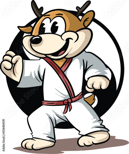 cute deer mascot cartoon design