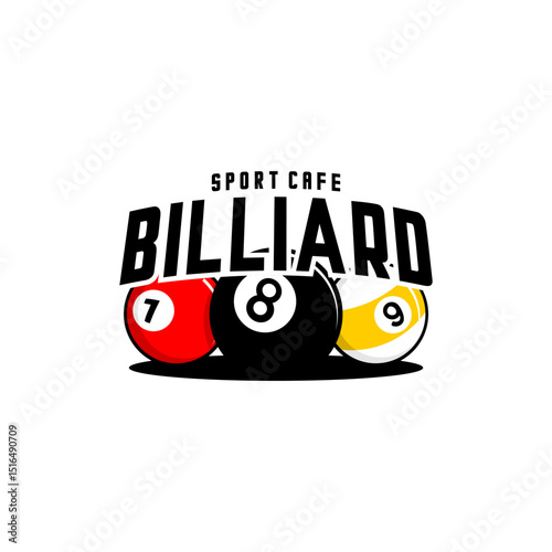 three billiard balls and curved billiard writing