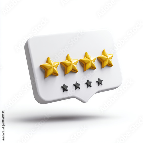 Golden and black star feedback icon for customer reviews.
