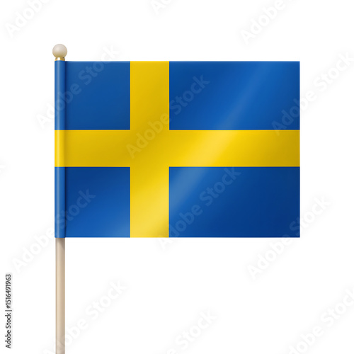 PNG Swedish Flag, Swedish Flag PNG, Sweden National Flag Transparent Background  

