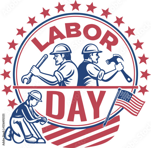 Industrial Labor Day USA Design