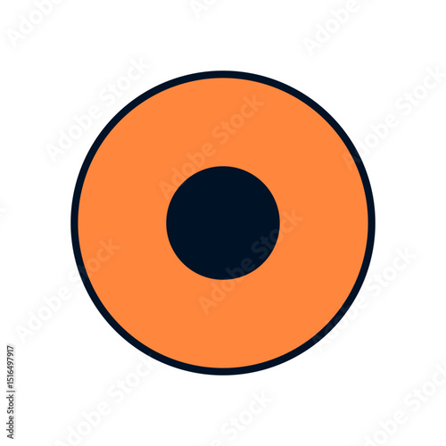 Bright Orange Recording Icon Signifying the Start of a New Media Capture Session in Digital Applications