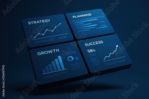 Wallpaper Mural This business dashboard illustrates strategy growth and success through dynamic planning visuals that support informed decision-making Torontodigital.ca