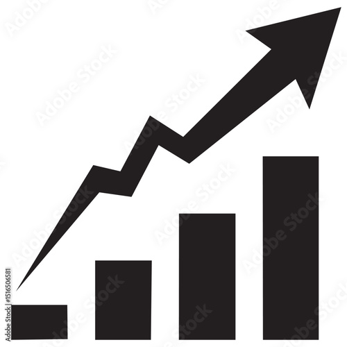 Dollar rate increase icon. Vector illustration EPS 10