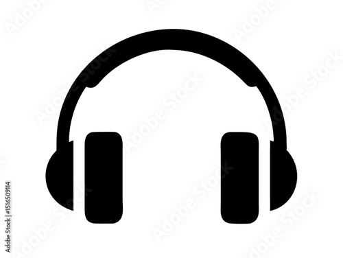  Headphones icon. Customer service. Customer support. Music headphones icon. Headphones vector illustration 