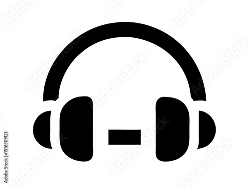  Headphones icon. Customer service. Customer support. Music headphones icon. Headphones vector illustration 