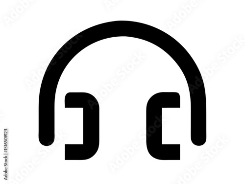  Headphones icon. Customer service. Customer support. Music headphones icon. Headphones vector illustration 