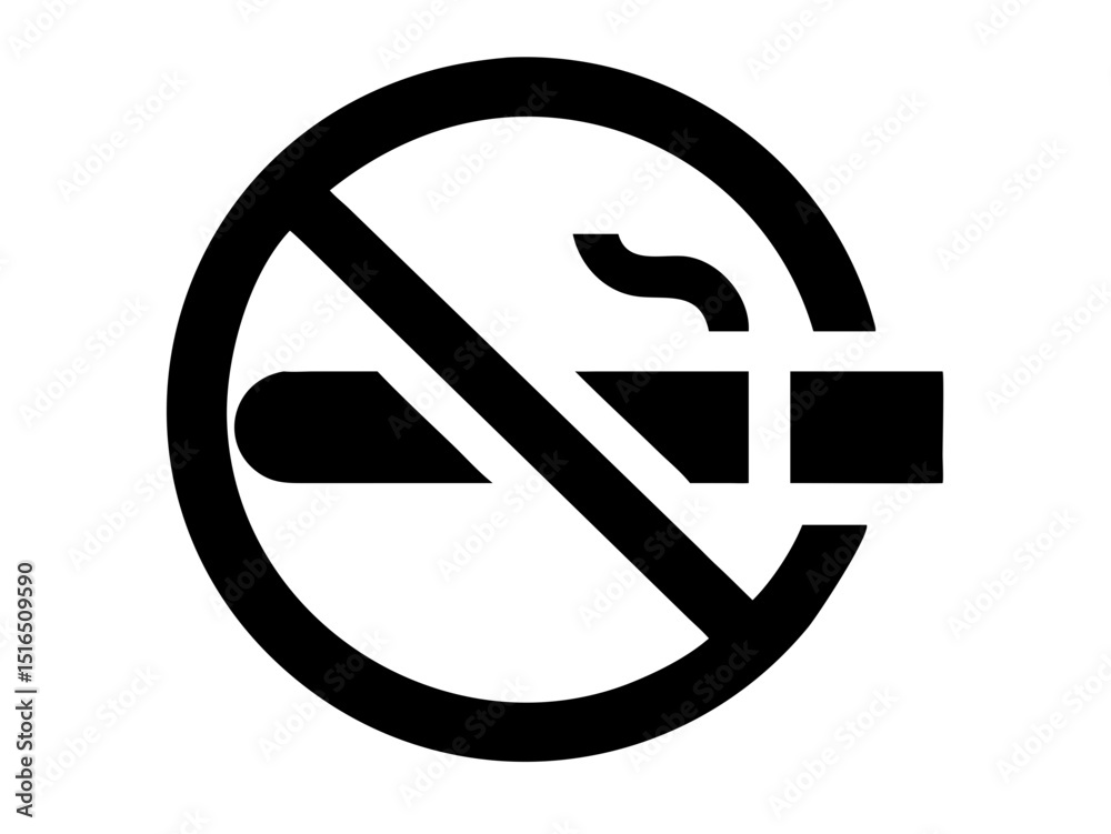 No smoking no vaping prohibition sign. Vector Illustration No smoking no vaping prohibition sign. Vector Illustration