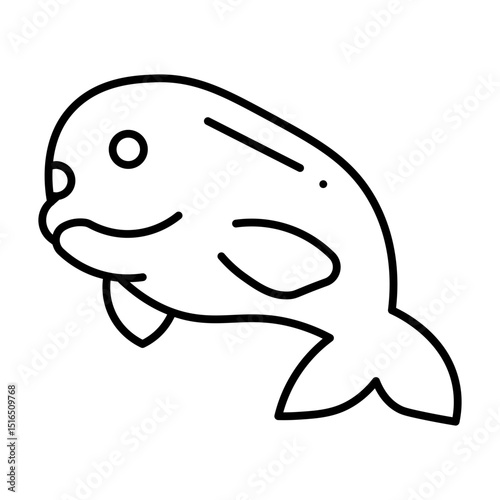 Beluga line icon
