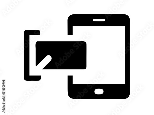 Phone Call Icon Vector | Telephone Symbol & Contact Glyph | Minimalist Vector for Apps, UI, CRM