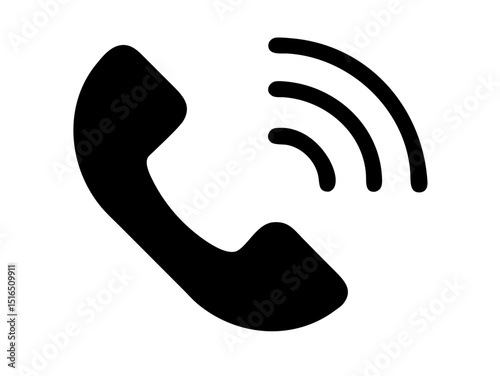 Phone call icon. Telephone icon symbol. Phone call vector illustration