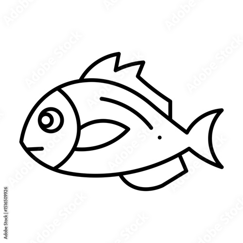 Snapper line icon
