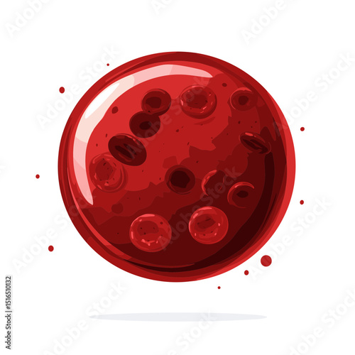 Close Up of Red Blood Cells for Medical Research Illustration in Scientific Setting