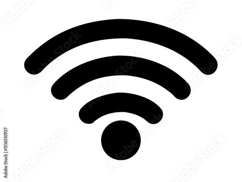 Wifi icon. Free wifi sign isolated icon. wi-fi network linear icon. signal sign and symbol. Public wifi area solid sign