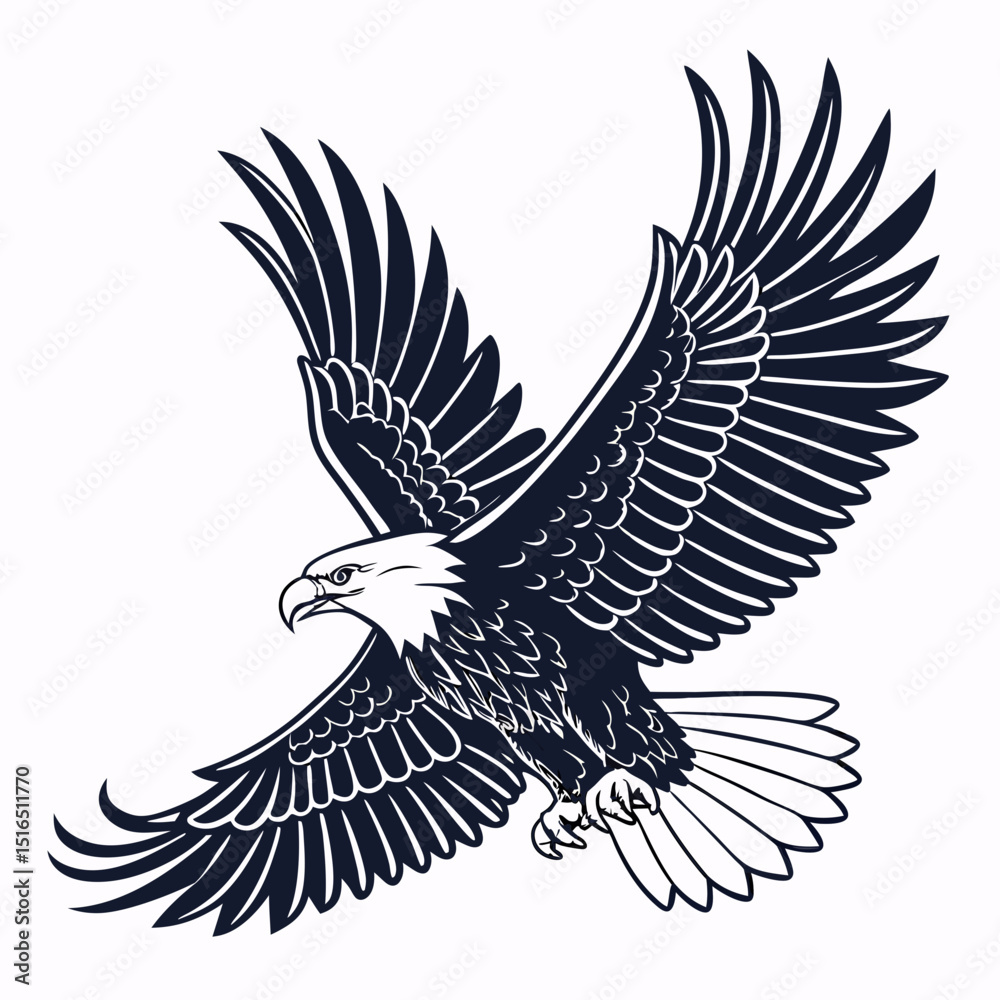 Obraz premium eagle with wings vector