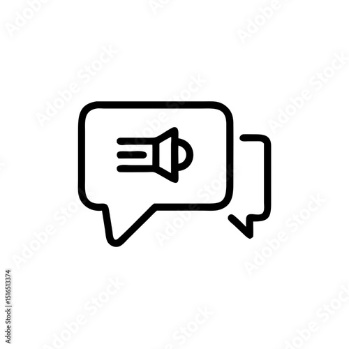 chat bubble with mute symbol, communication icons featuring speech bubbles and sound symbol  