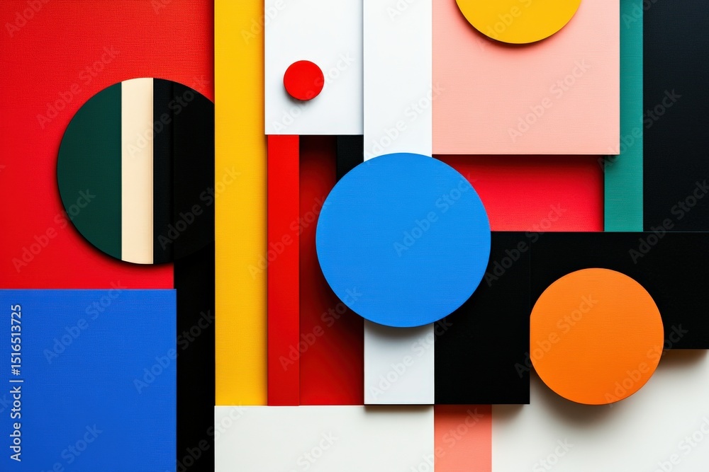 Abstract Geometric Color Composition Abstract Geometric Color Composition
