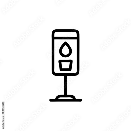 refil station for water on stand in minimalist style  