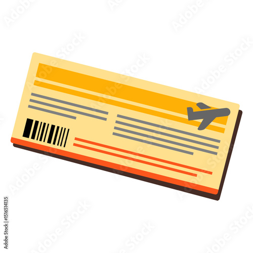 Airplane ticket icon