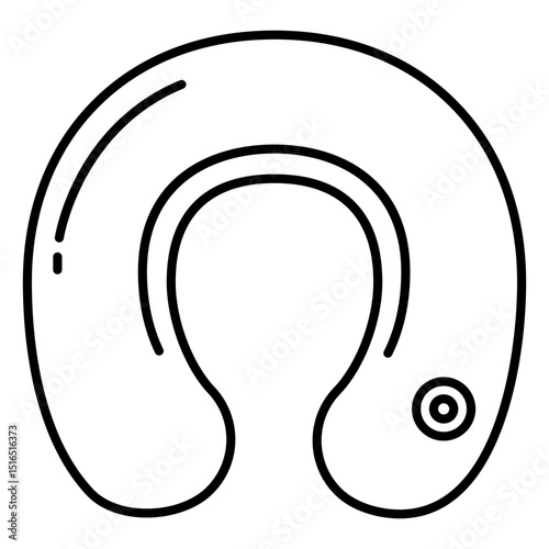 Neck pillow icon stroke