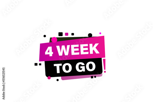 4days to go, sale countdown vector symbol, clock, time,  background, template 15 days to go, countdown, sticker, left banner, business, sale, label button
