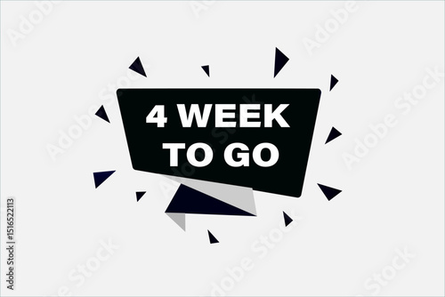 4days to go, sale countdown vector symbol, clock, time,  background, template 15 days to go, countdown, sticker, left banner, business, sale, label button
