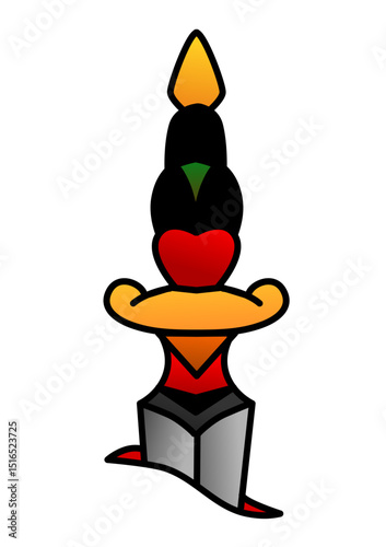 This is an illustration of a dagger