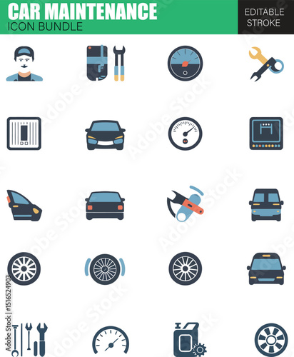 transportation icons set