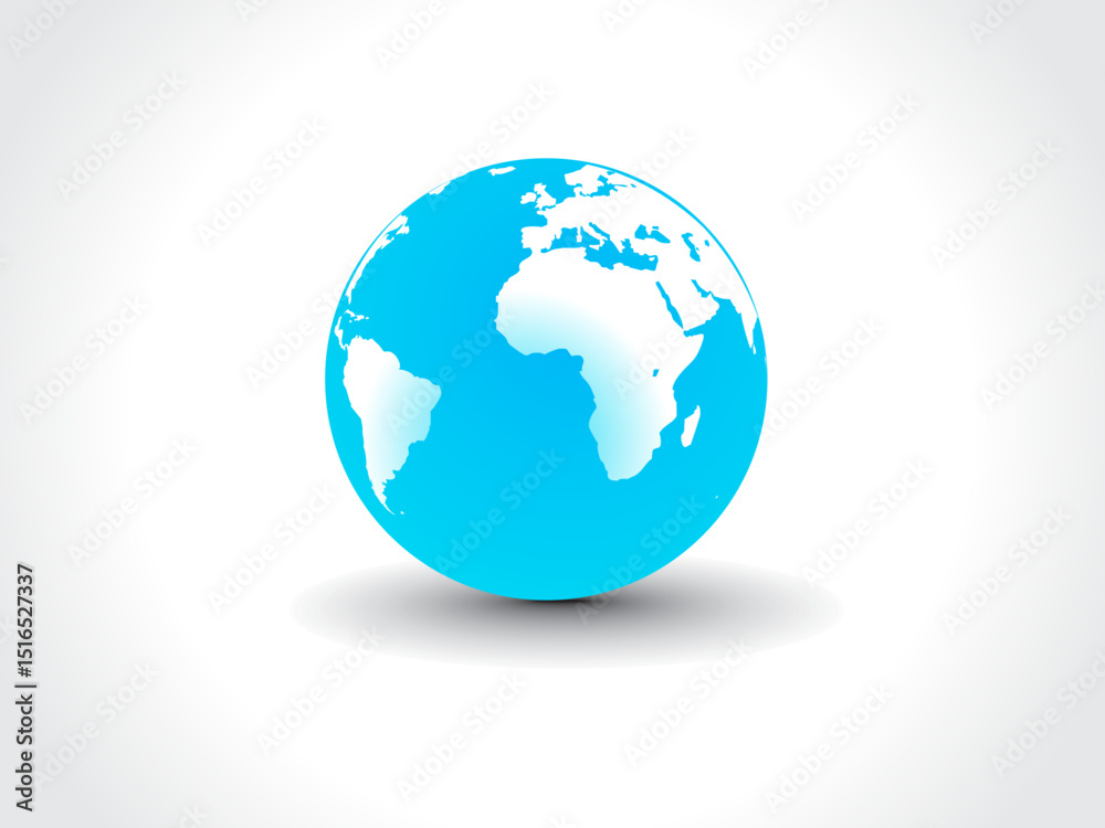 Fototapeta premium globe on white background