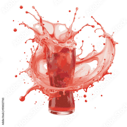 red wine splash