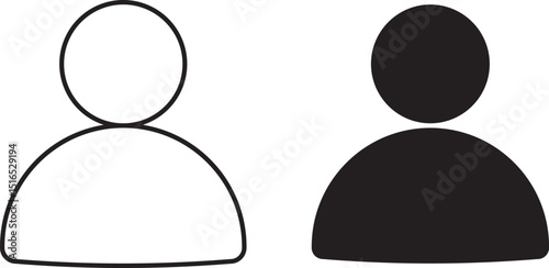 Avatar account icon vector. Default social media profile photo symbol, black profile person icon vector , stock vector , 