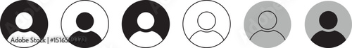 Vector avatar user icon flat designs set. Man and woman vector profile sign set , stock vector .