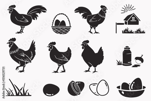 set of farm animals