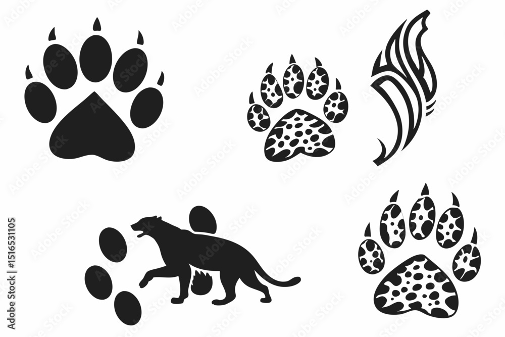 Naklejka premium dog paw print