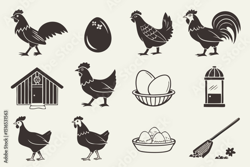 set of farm animals
