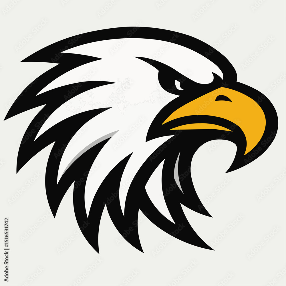 Obraz premium cartoon picture of an Eagle head mascot