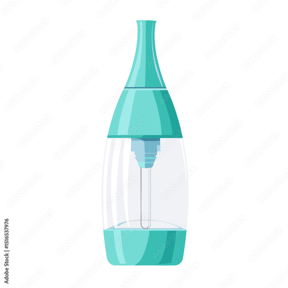 Aqua Humidifier Dispensing Clean Air for Therapy in a White Background Aqua Humidifier Dispensing Clean Air for Therapy in a White Background
