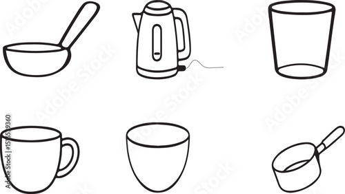Crockery Items Set – Ceramic Tableware and Kitchen Utensils Collection
