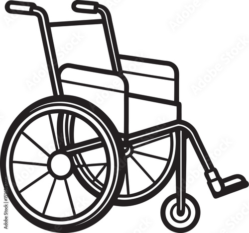 Wheelchair Icon – Accessibility and Medical Aid Vector