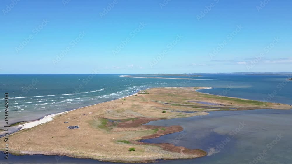 Vogelschutzgebiet Insel Poel in der Ostseee - Drohne Panorma