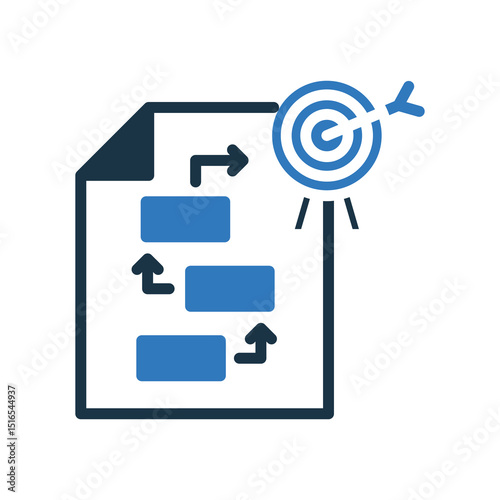 Action Plan mixed color icon