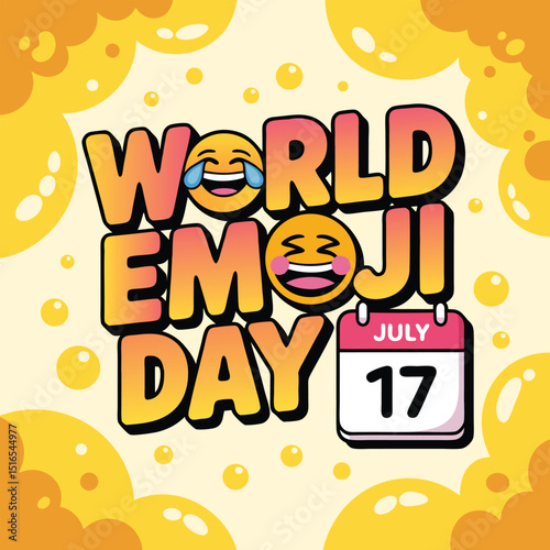 World emoji day vector illustration for international emoji day 