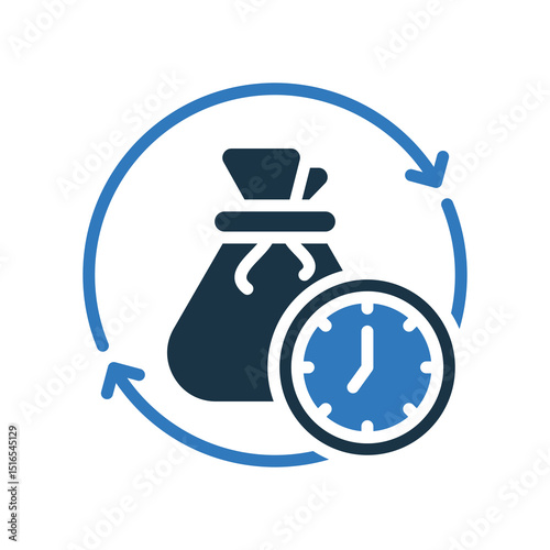Time Budget mixed color icon