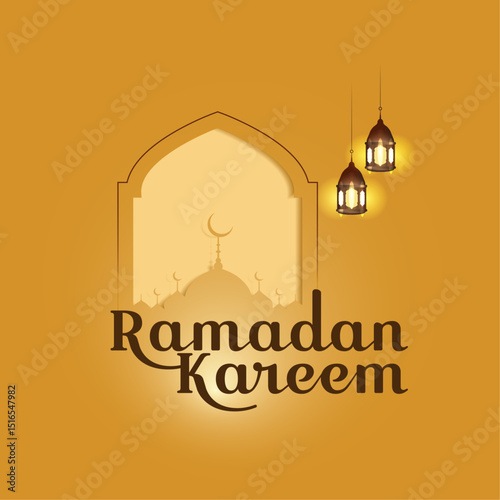 Eid al Fitr and Eid al Adha Islamic celebration social media design.
