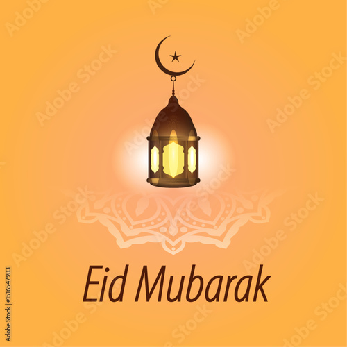 Eid al Fitr and Eid al Adha Islamic celebration social media design.