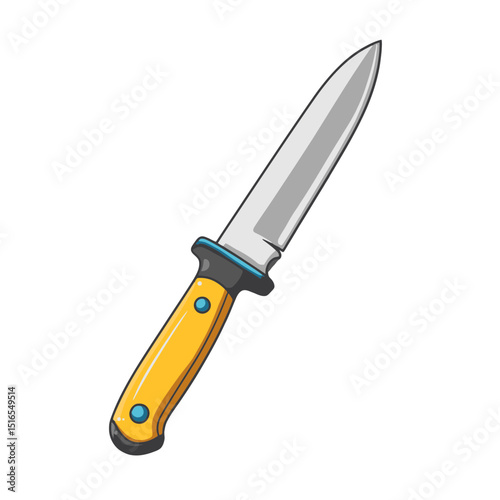 Scalpel icon featuring a flat cartoon design with a detailed handle and blade