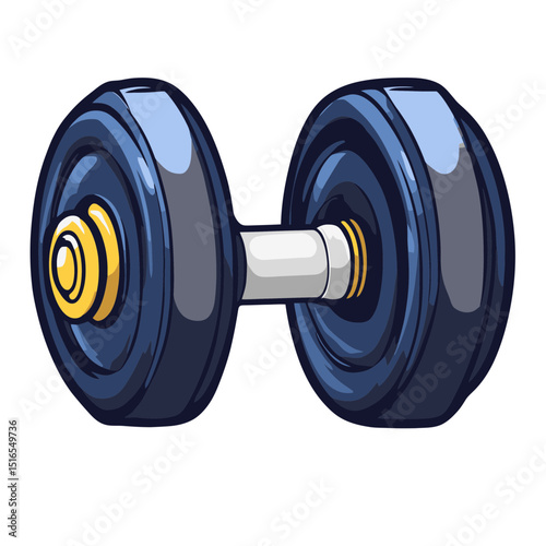 Weight set icon illustrates fitness equipment for exercising, enhancing strength training routines and workouts effectively